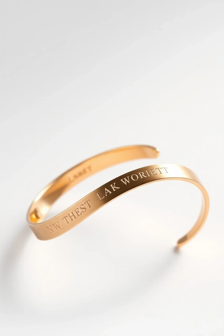 14k Engraved Bangle