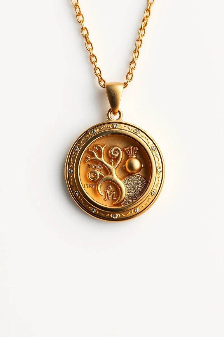 14K FAMILY LOCKET