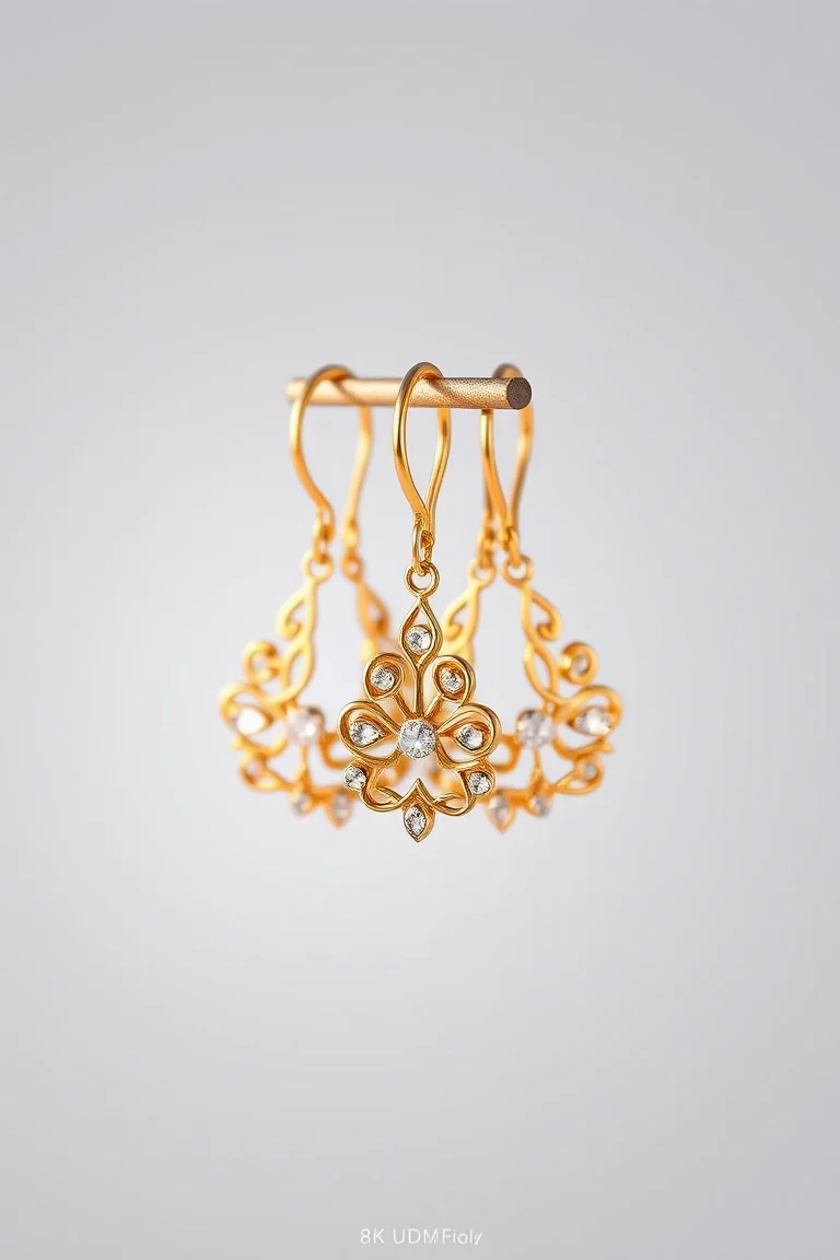 14K Fancy Earring Hangers