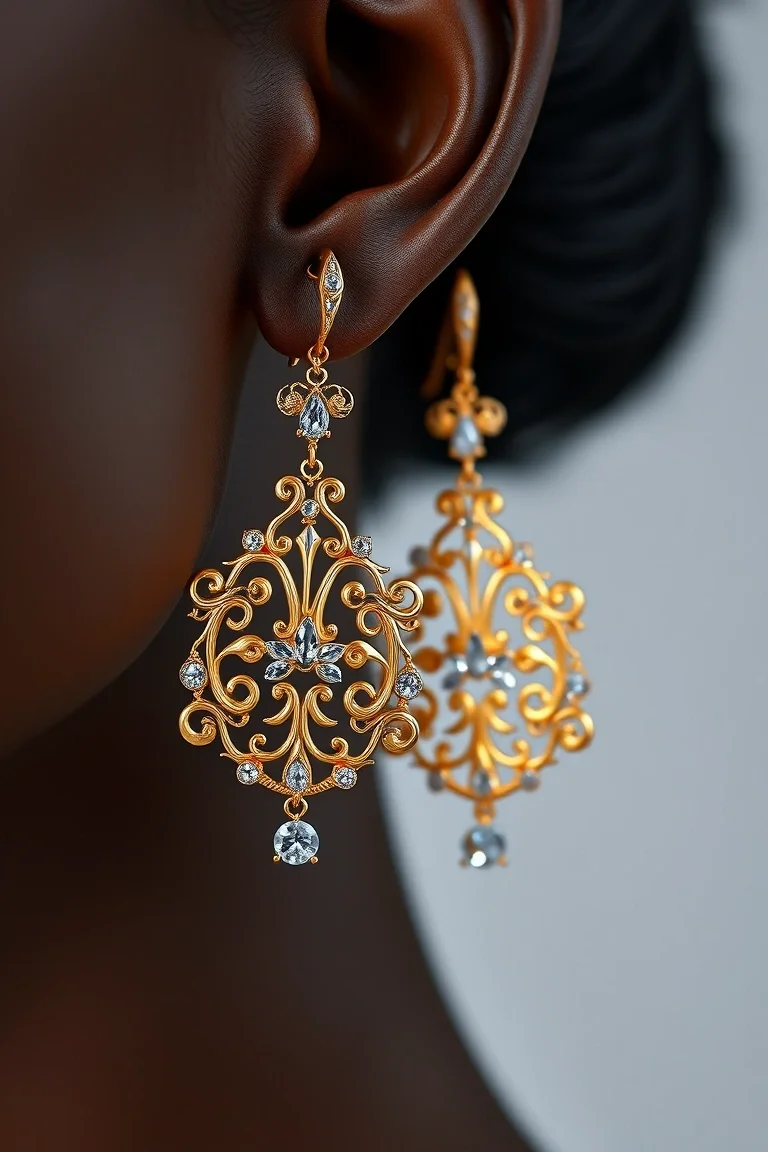 14K Fancy Earring Hangers