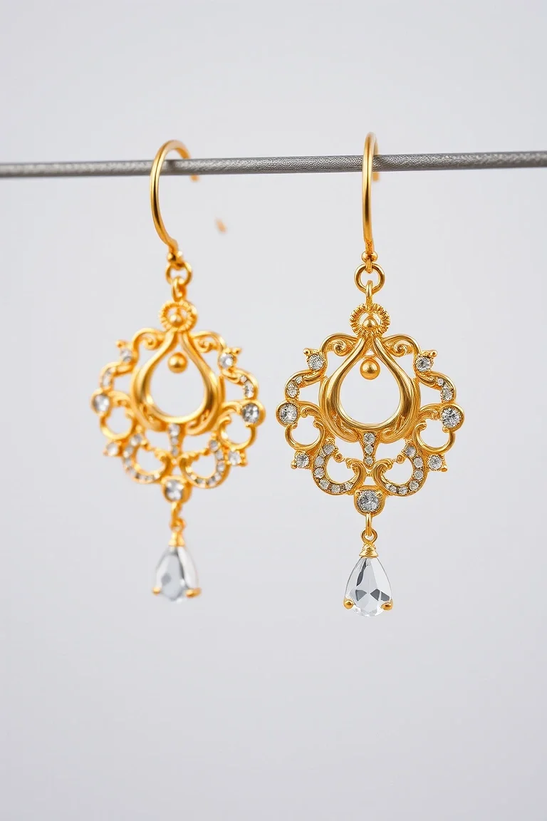 14K Fancy Earring Hangers
