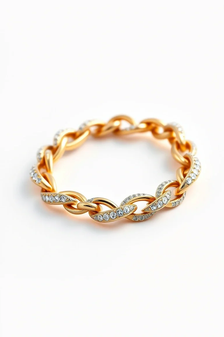 14K Fancy Links 7 In.