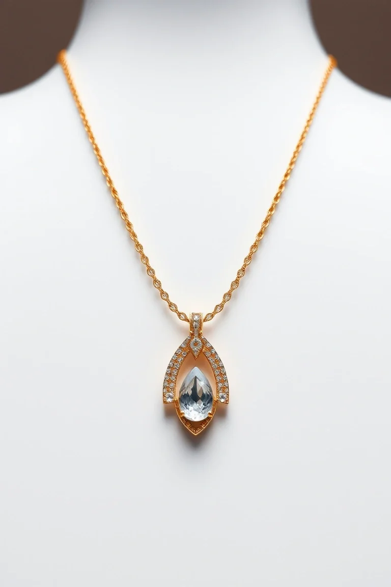 14K Fancy Necklace 18 In.