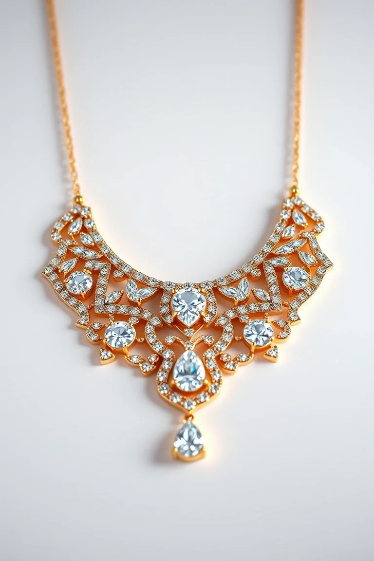 14K Fancy Necklace 18 In.