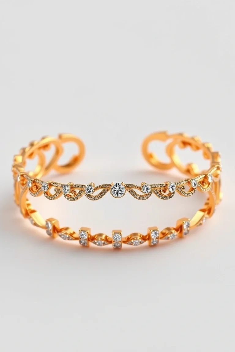 14K Fancy Semi-hollow Bracelet 7 In.