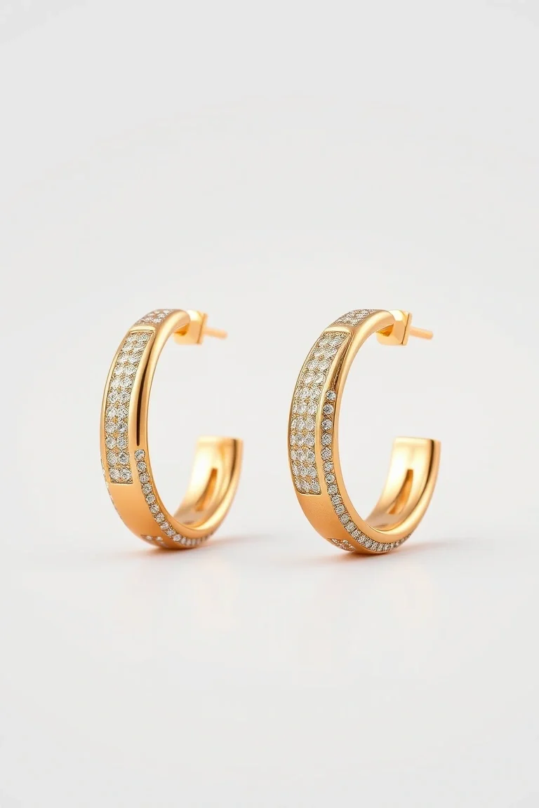 14K Fancy Tube Earrings