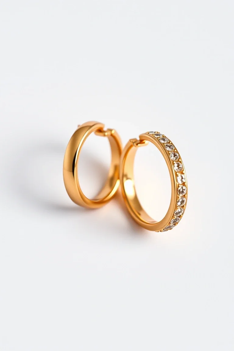 14K Fancy Tube Earrings