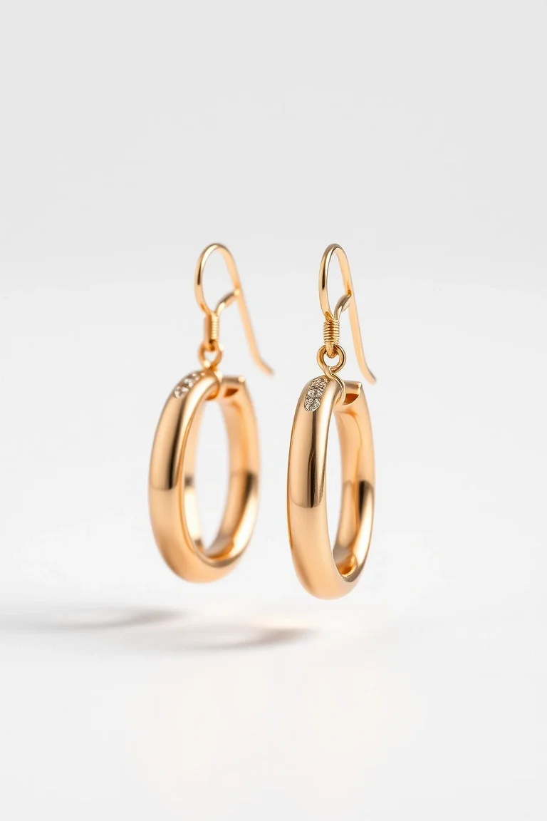 14K Fancy Tube Earrings