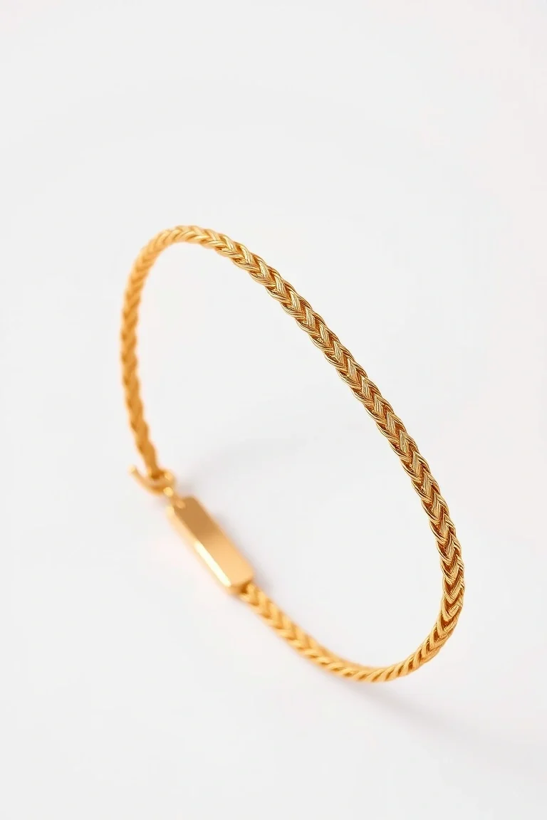 14K Figaro Id Bracelet 8 In.