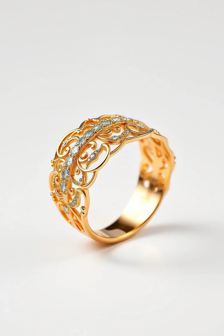 14K Filigree Ring