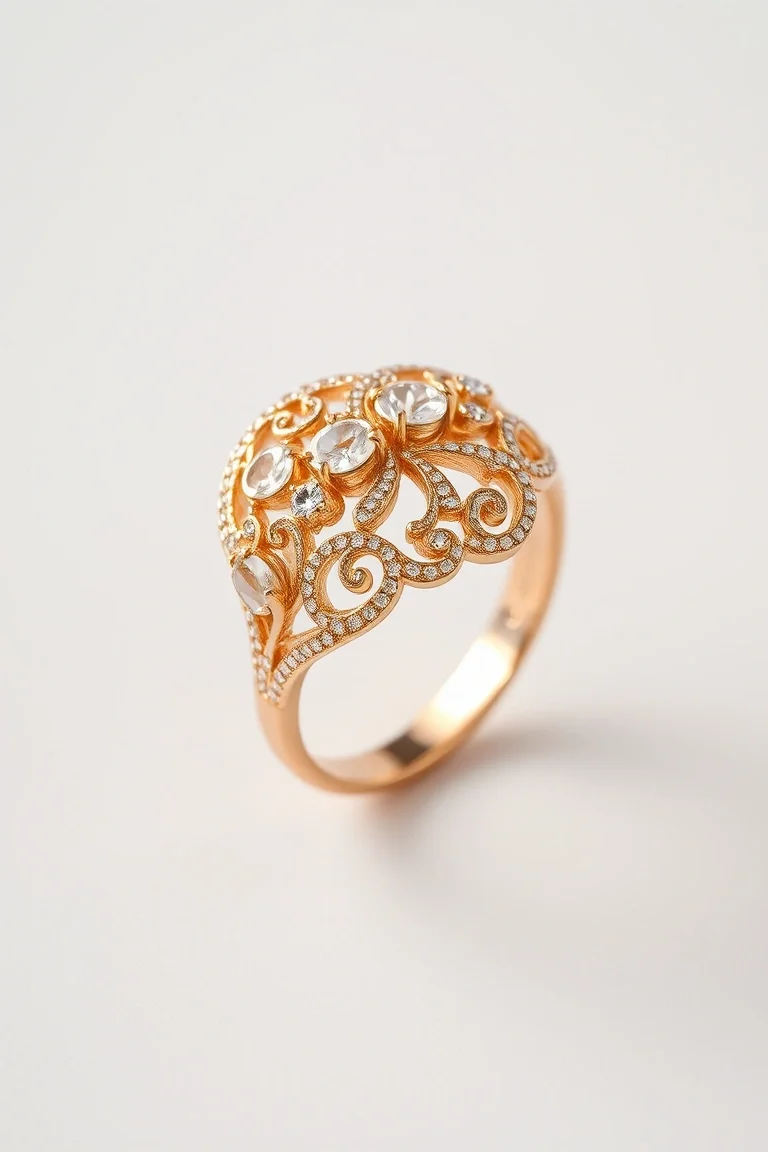 14K Filigree Ring