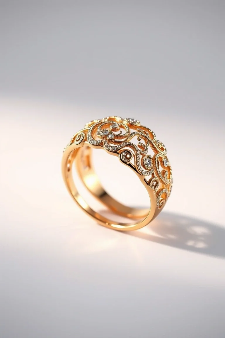 14K Filigree Ring