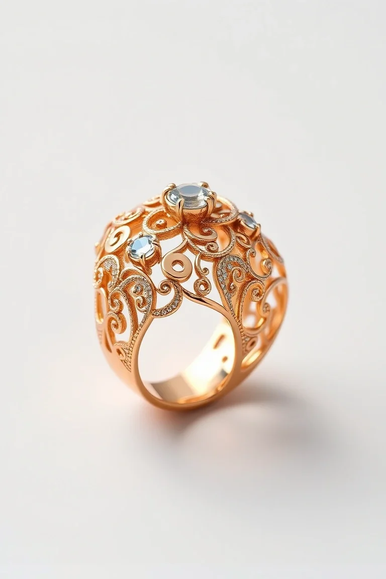 14K Filigree Ring