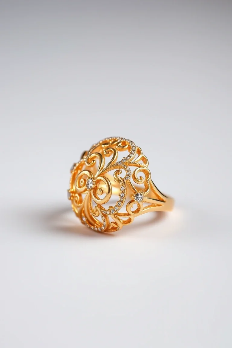 14K Filigree Ring