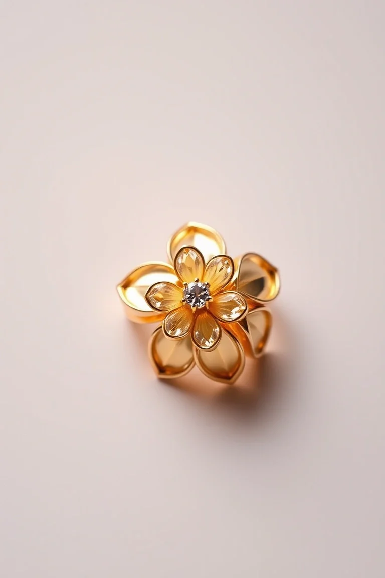 14K Flower Ring