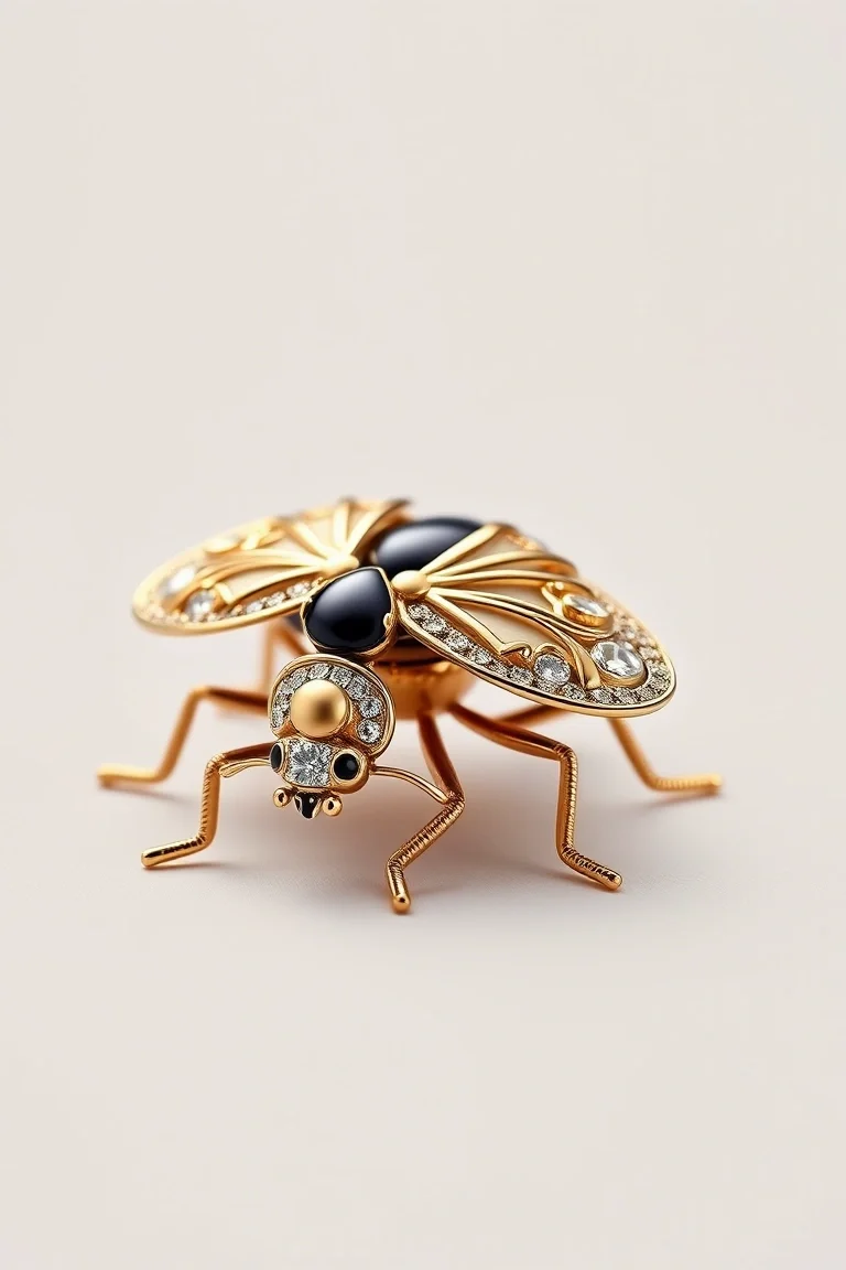 14K Flying Ladybug Leverbacks