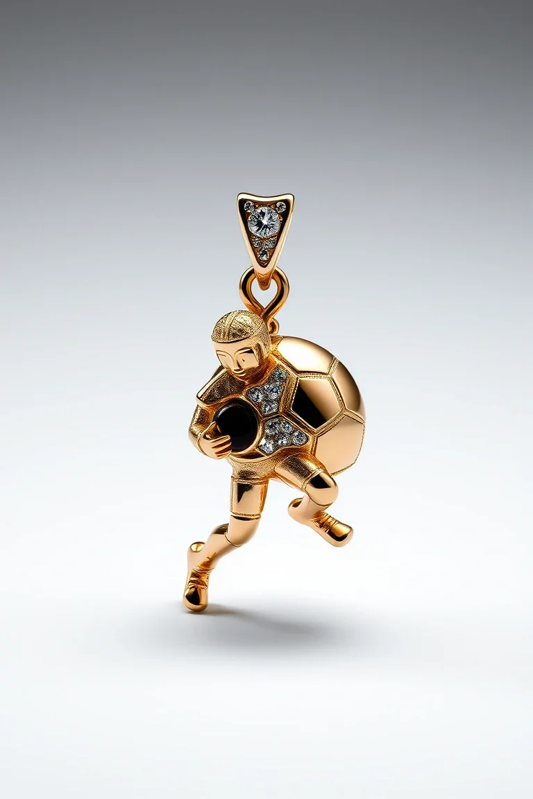 14K FOOTBALL -BOY CHARM