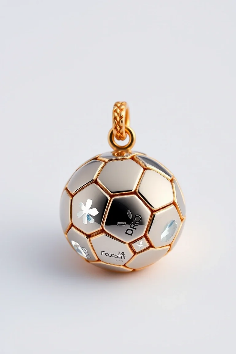 14K Football Charm