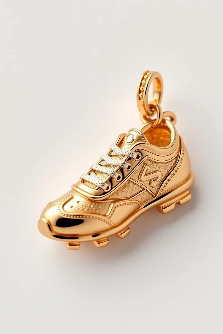 14k Football Shoe Charm L Quality