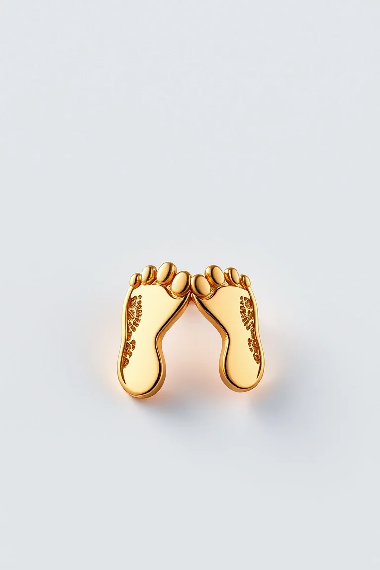 14K Footprints Tie-Tac