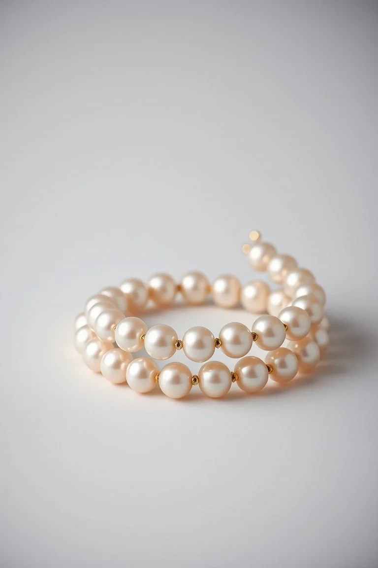 14K Freshwater 6-6.5mm Triple Strand Cultured Pearls