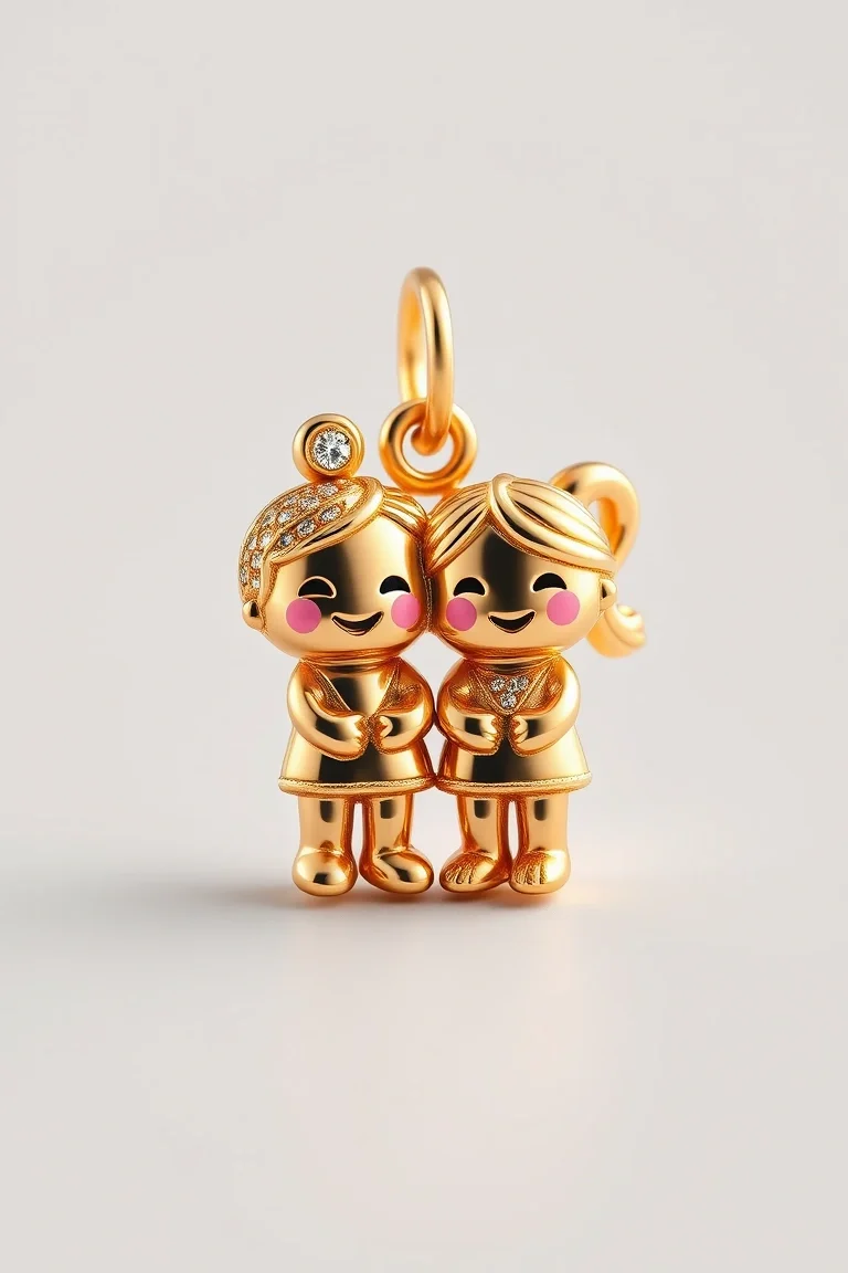 14K Friend Charm