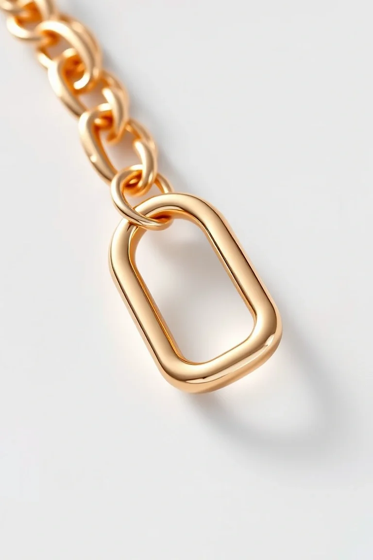 14K G-lock Polished Link 8 In.