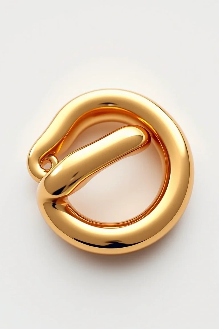 14K G-lock Polished Link 8 In.