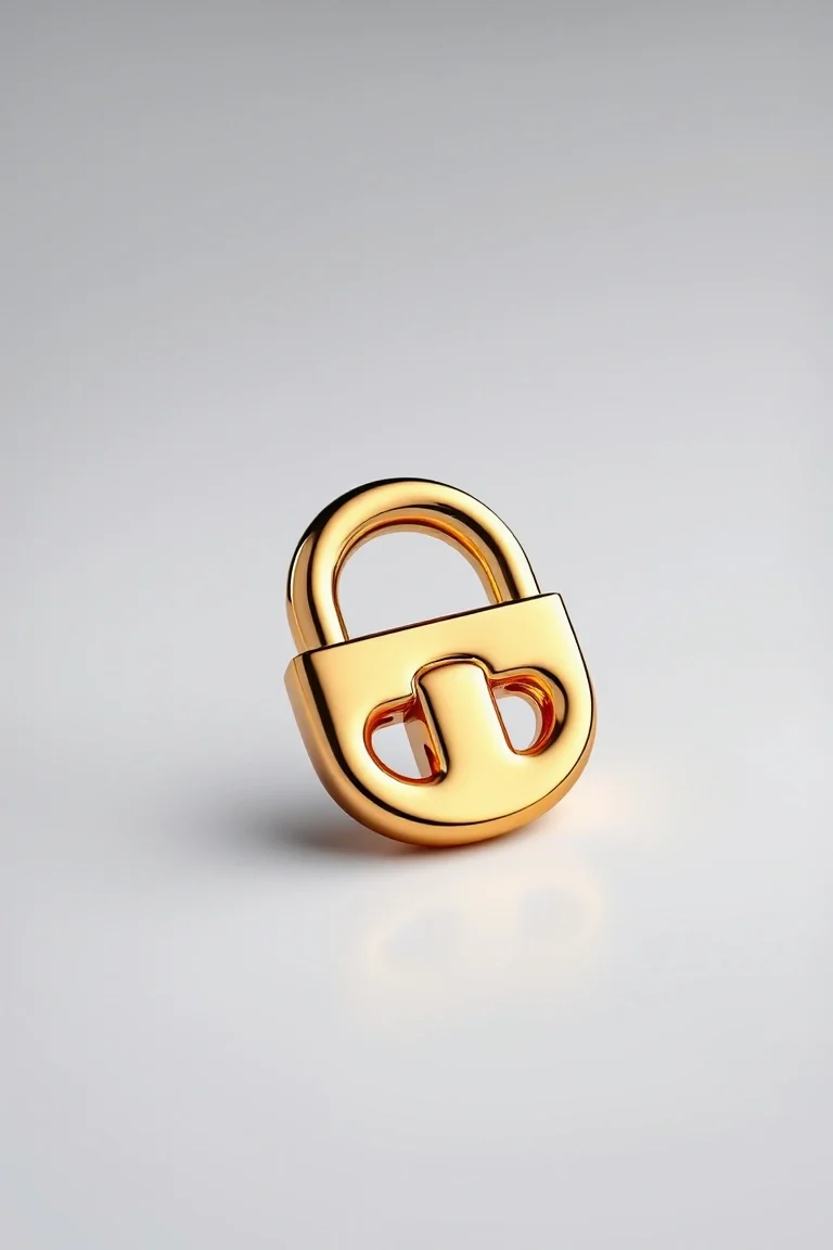 14K G-lock Polished Link 8 In.