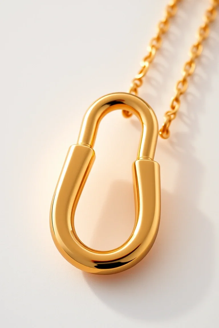 14K G-lock Polished Link 8 In.