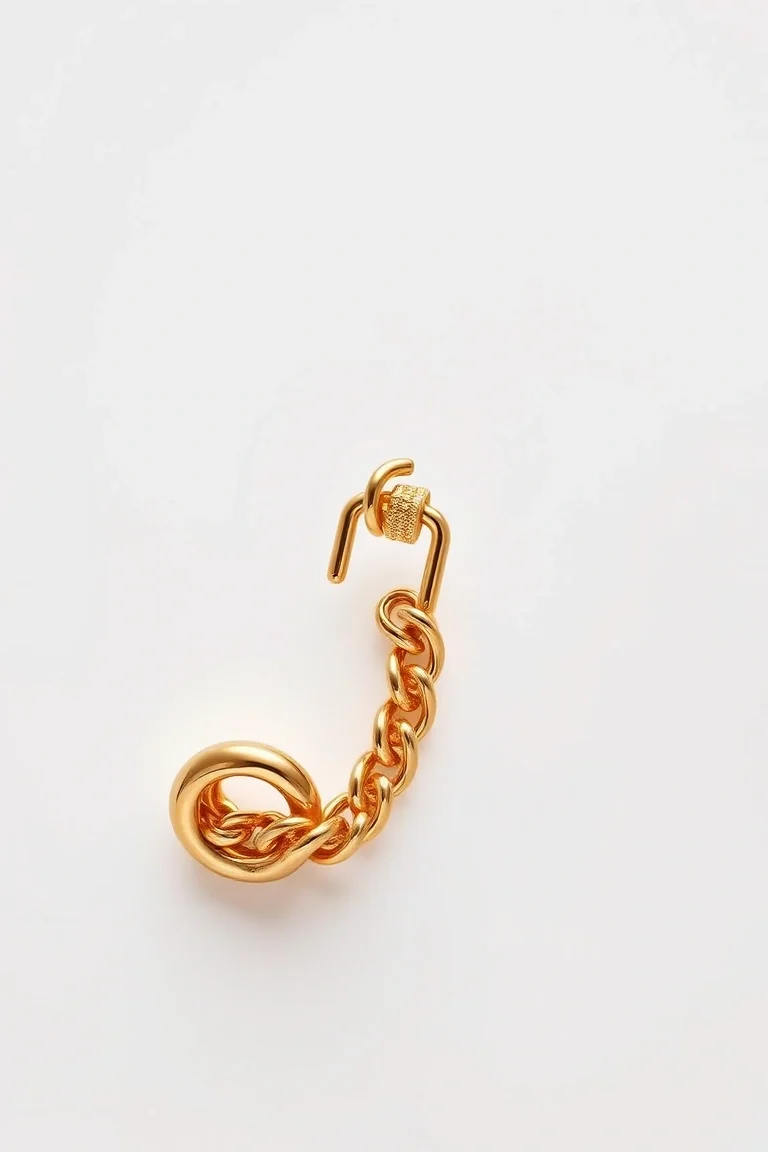 14K G-lock Polished Link 8 In.