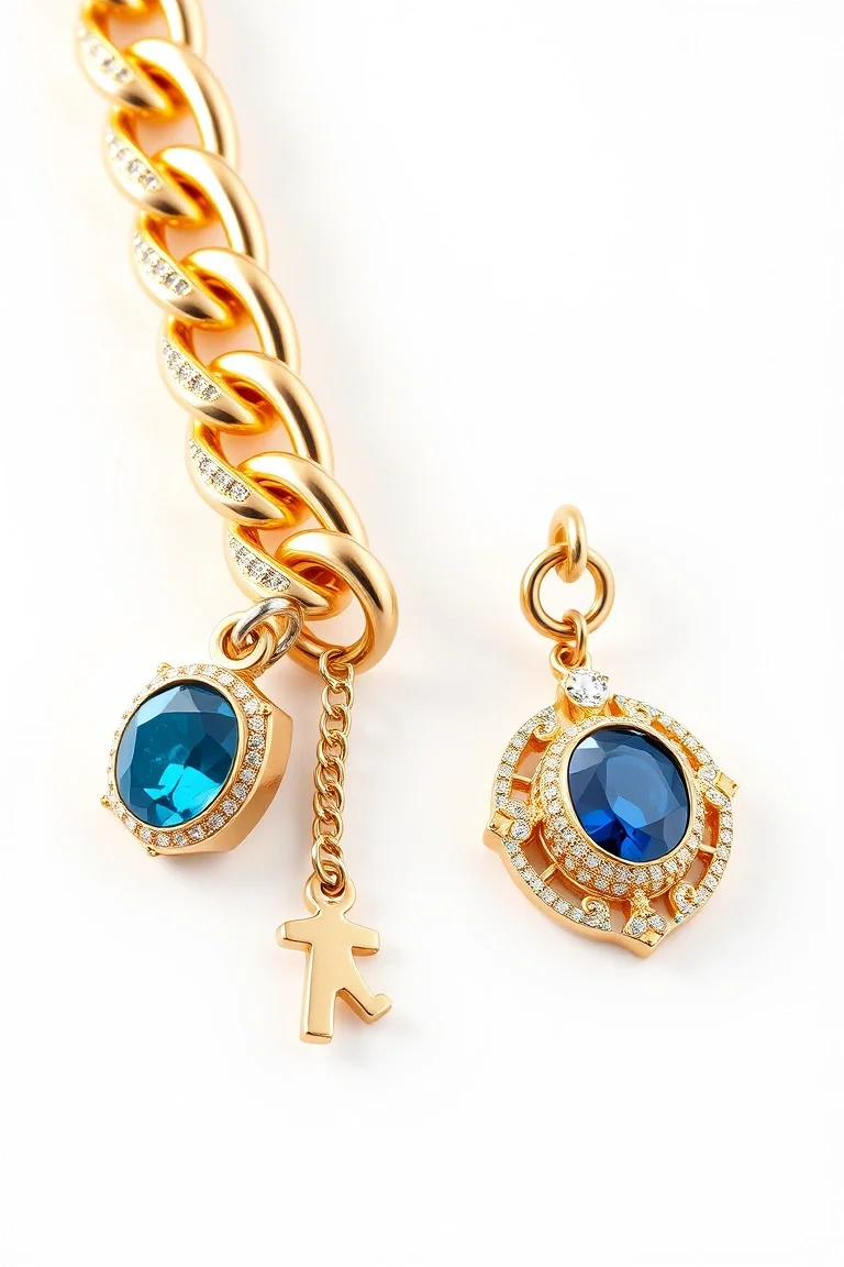 14K G-lock Polished Link 8 In.