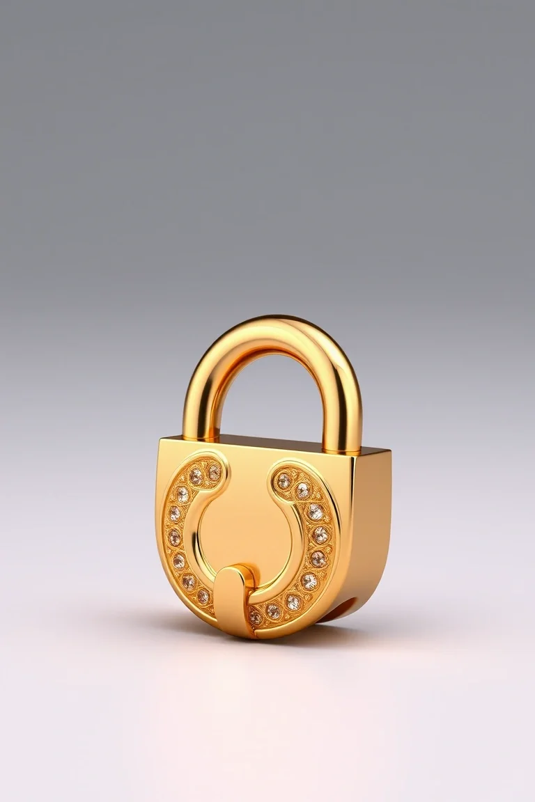 14K G-lock Polished Link 8 In.