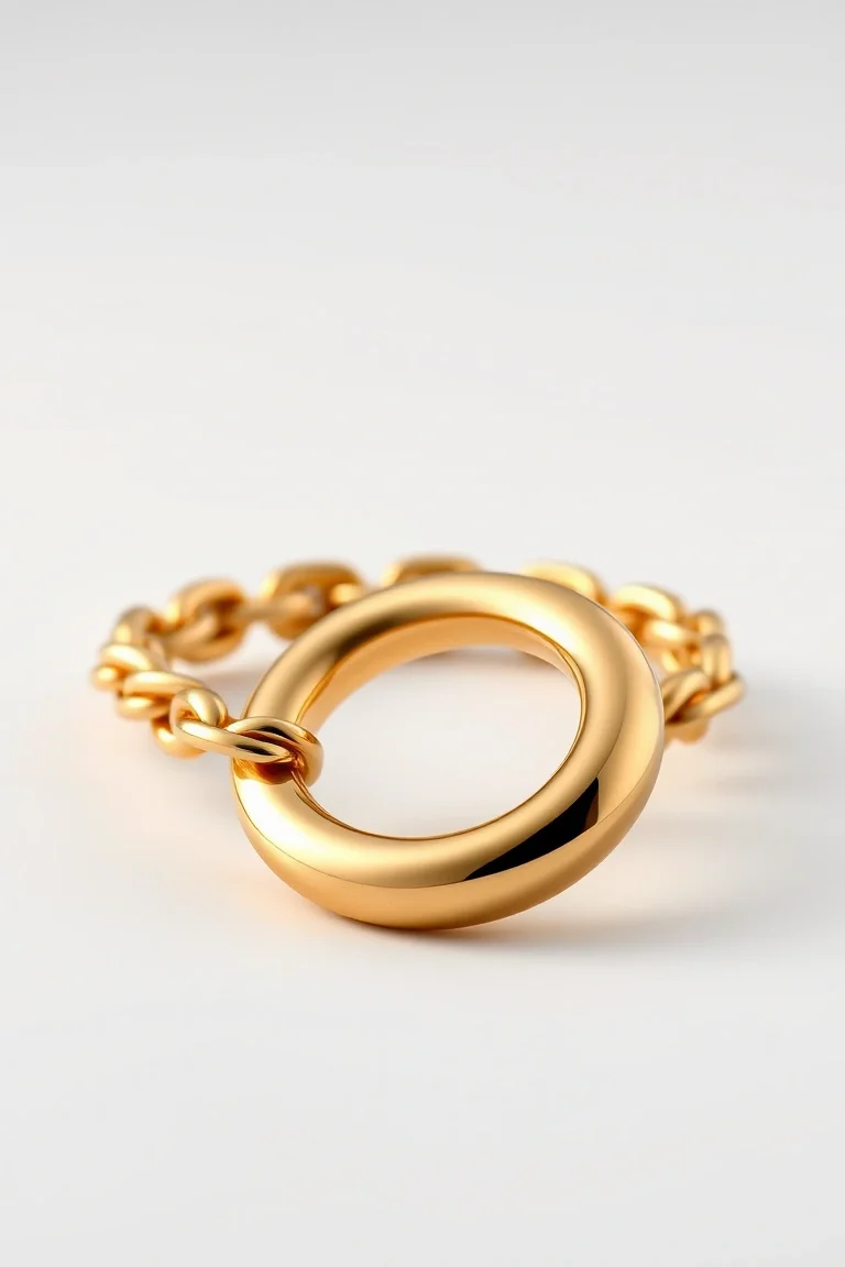 14K G-lock Polished Link 8 In.