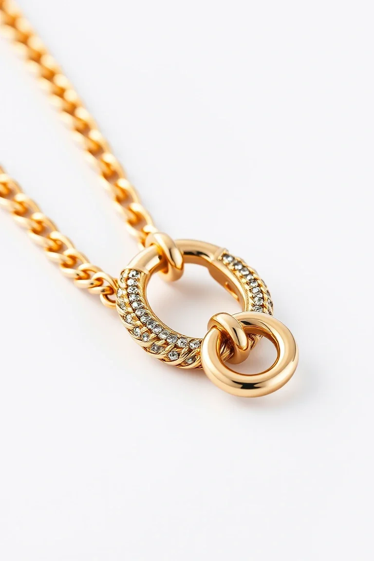 14K G-lock Polished Link 8 In.