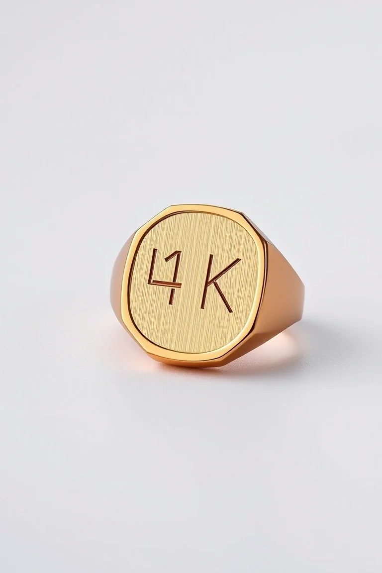 14K Gents Signet Ring