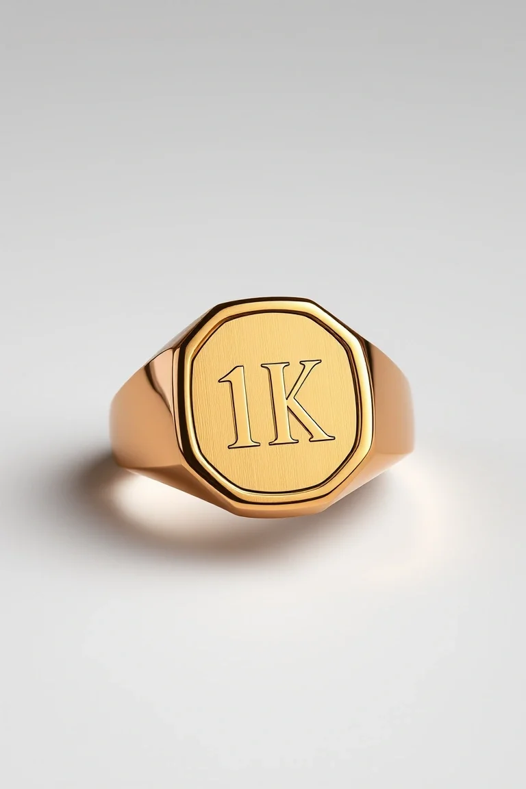 14K Gents Signet Ring