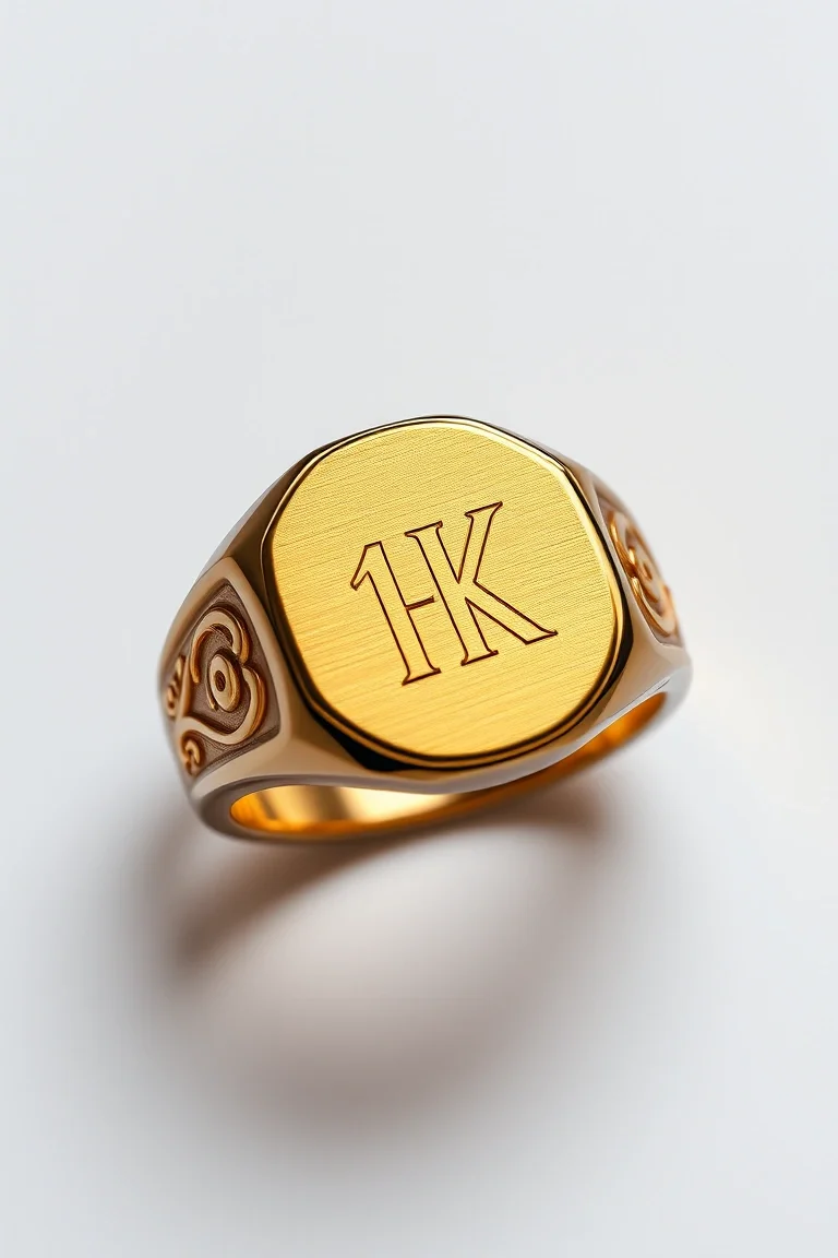 14K Gents Signet Ring