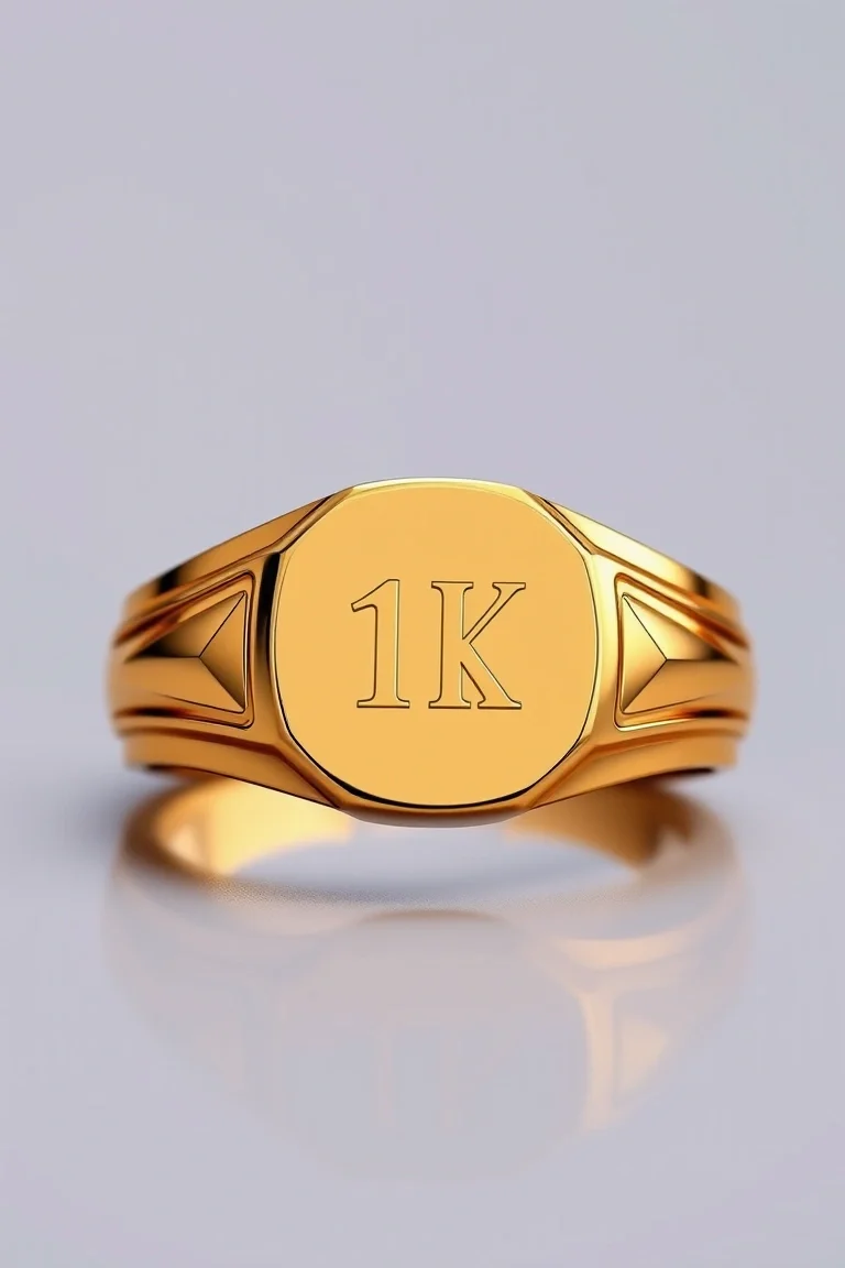 14K Gents Signet Ring