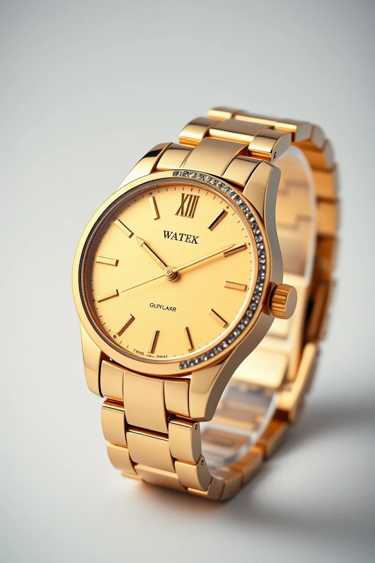 14K Gents Yellow Face Watch 8 In.