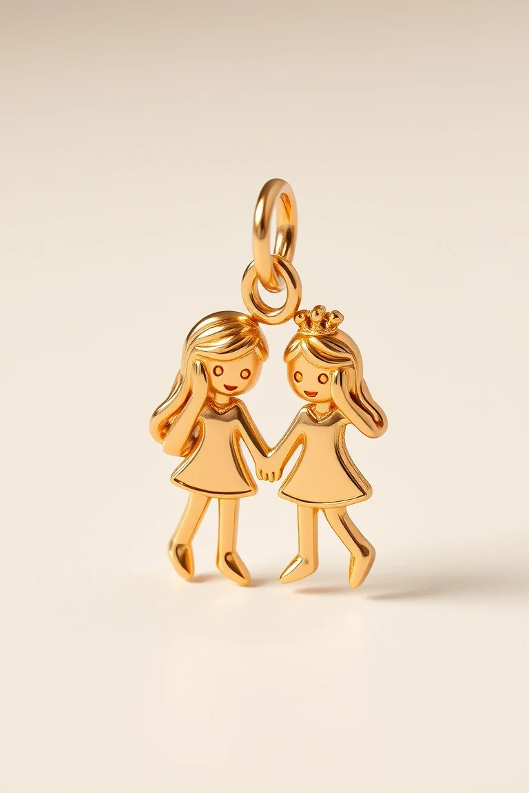 14K Girl Friend Charm