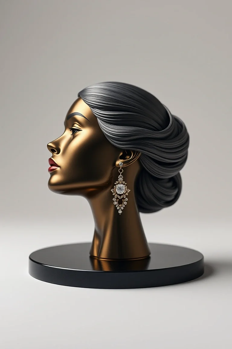 14K Girl Head On Disk