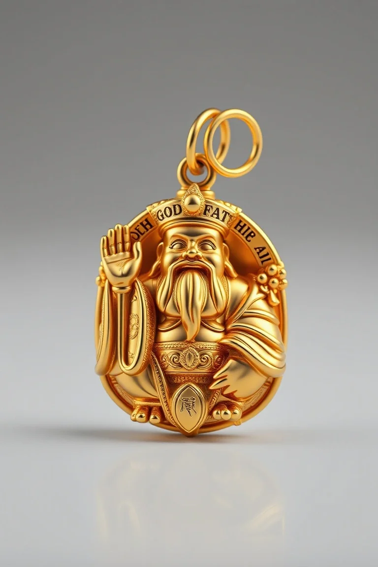 14K God Father Charm