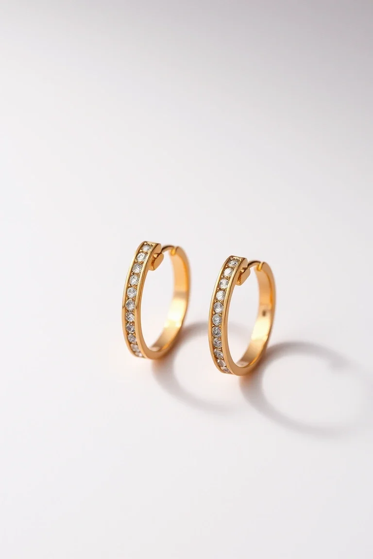 14K Gold Hinged Earrings