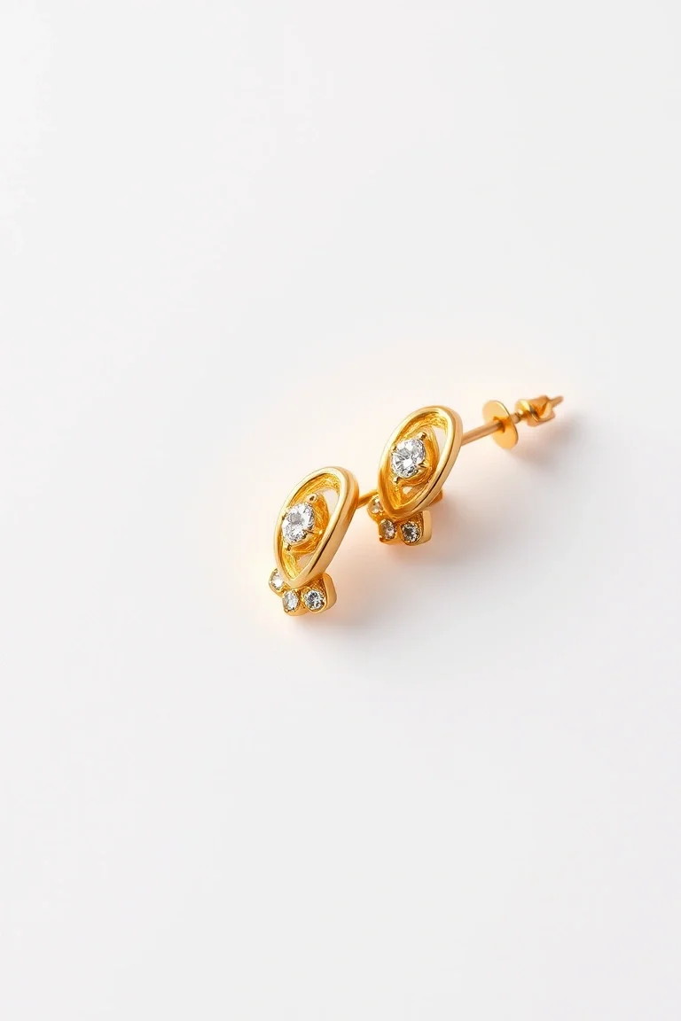 14K Gold Hinged Earrings