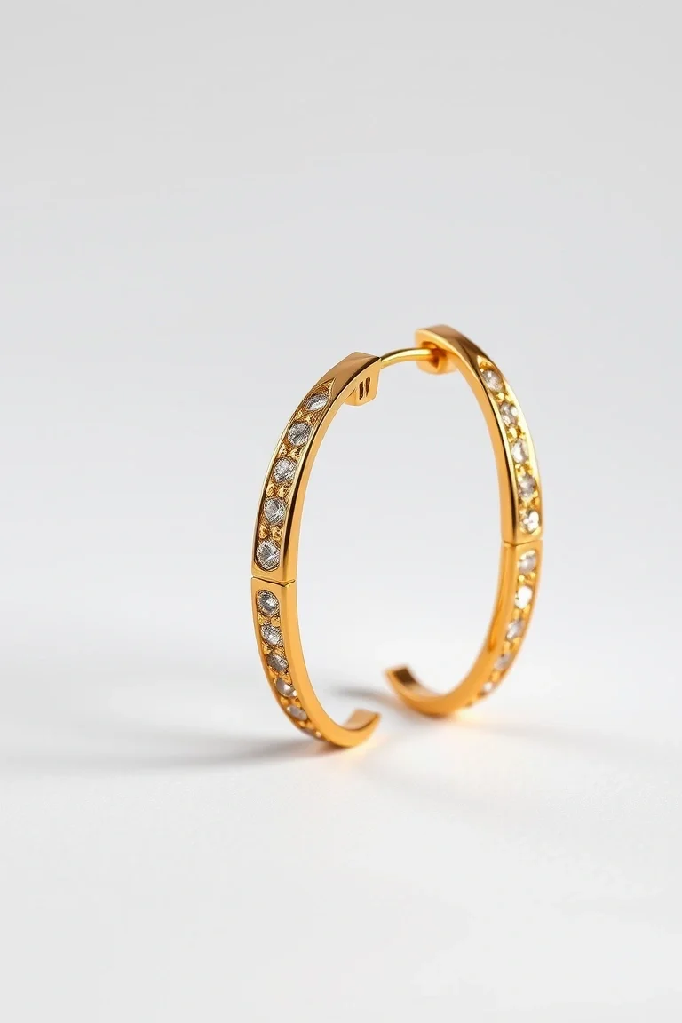 14K Gold Hinged Earrings