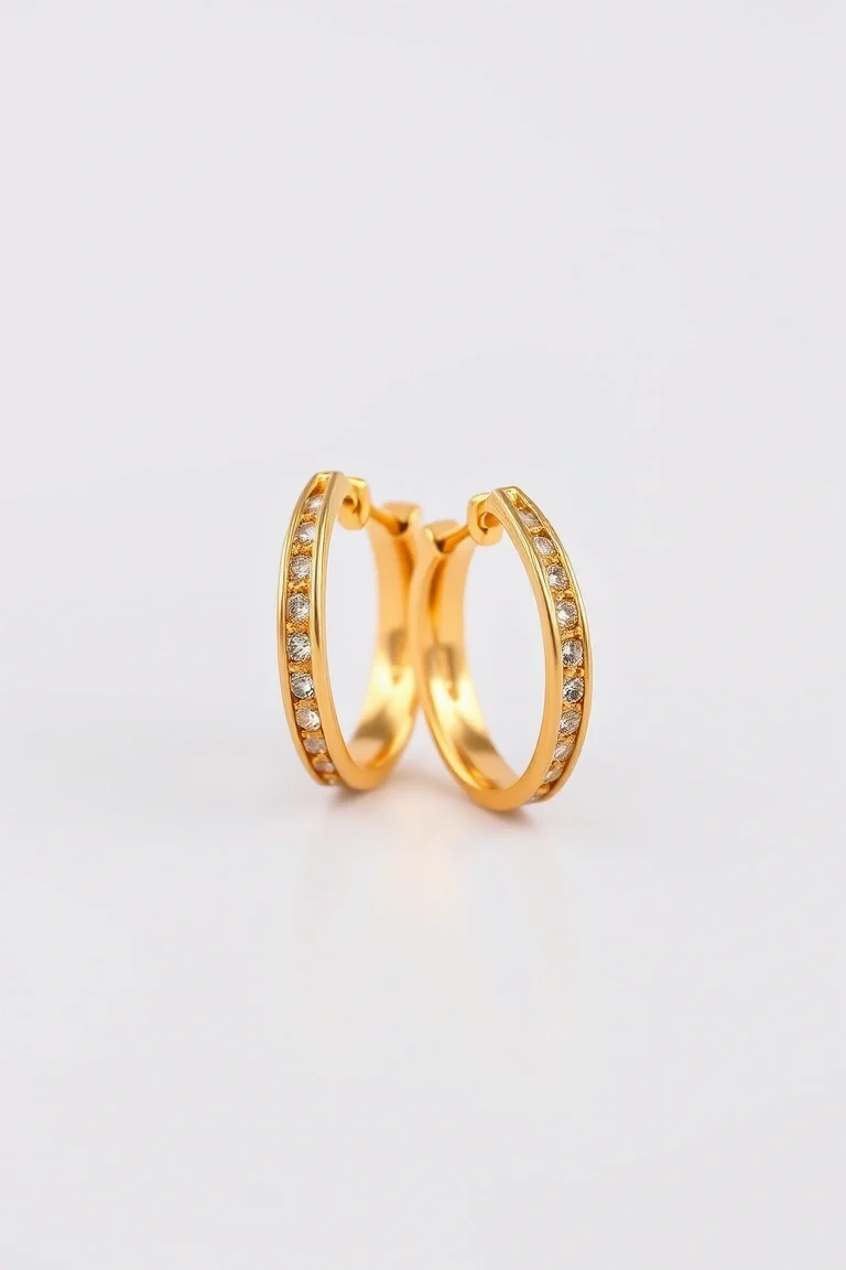 14K Gold Hinged Earrings