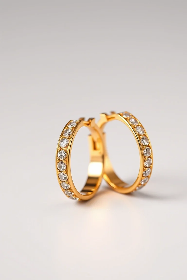 14K Gold Hinged Earrings