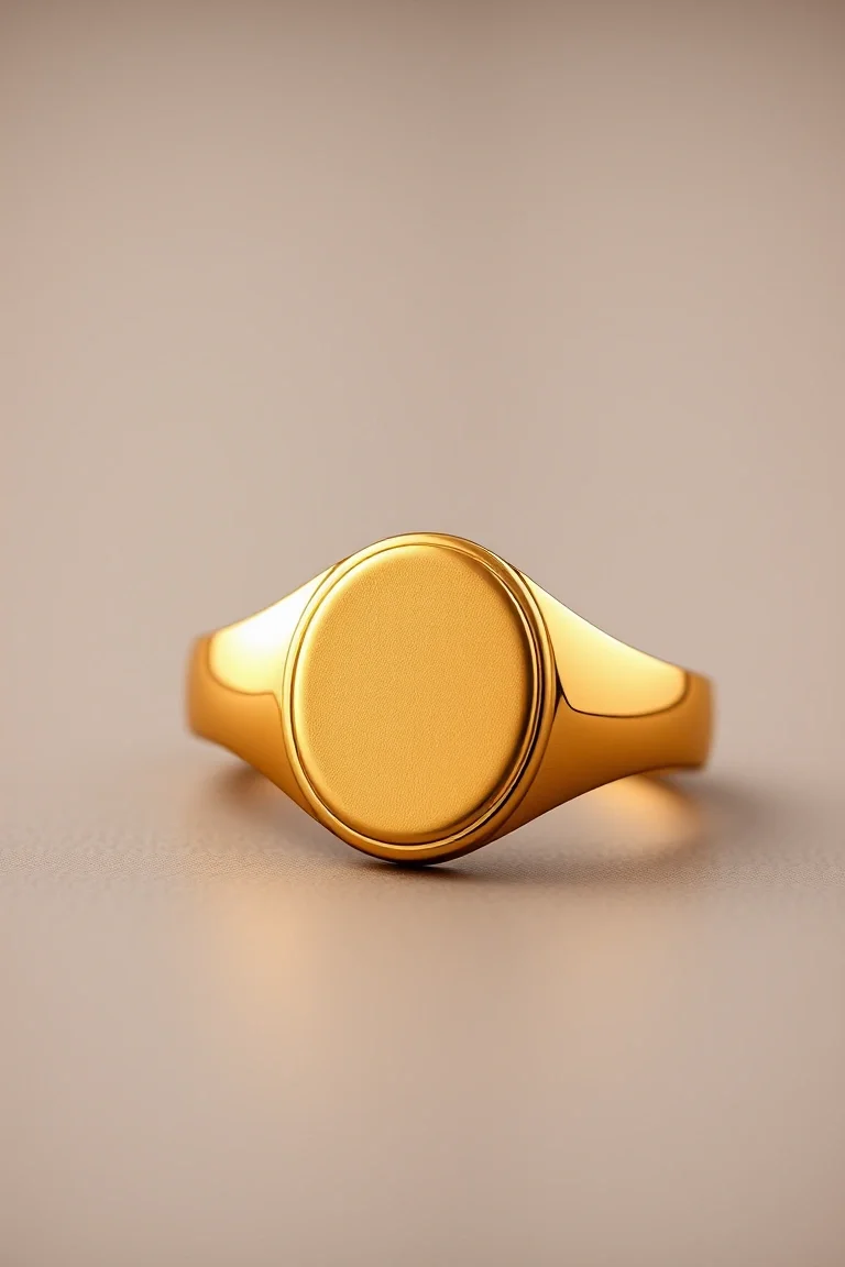 14k Gold Ladies Signet Ring