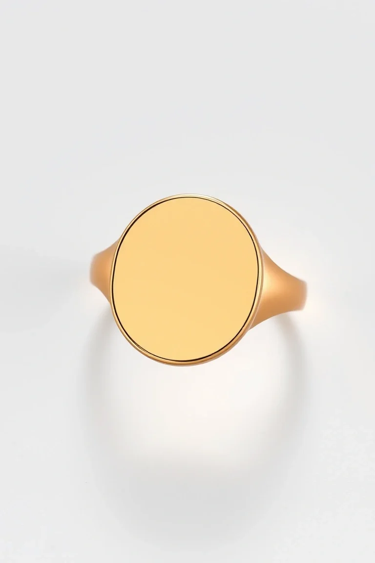 14k Gold Ladies Signet Ring